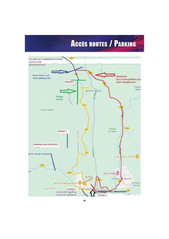 Informations pratiques pour la course de côte au Petit Abergement les 19 et 20/7/25