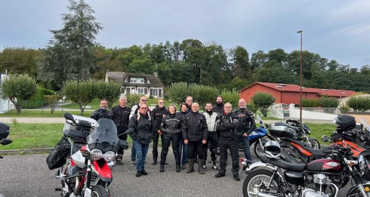 Ballade moto annuelle du club, samedi 13 septembre 2025