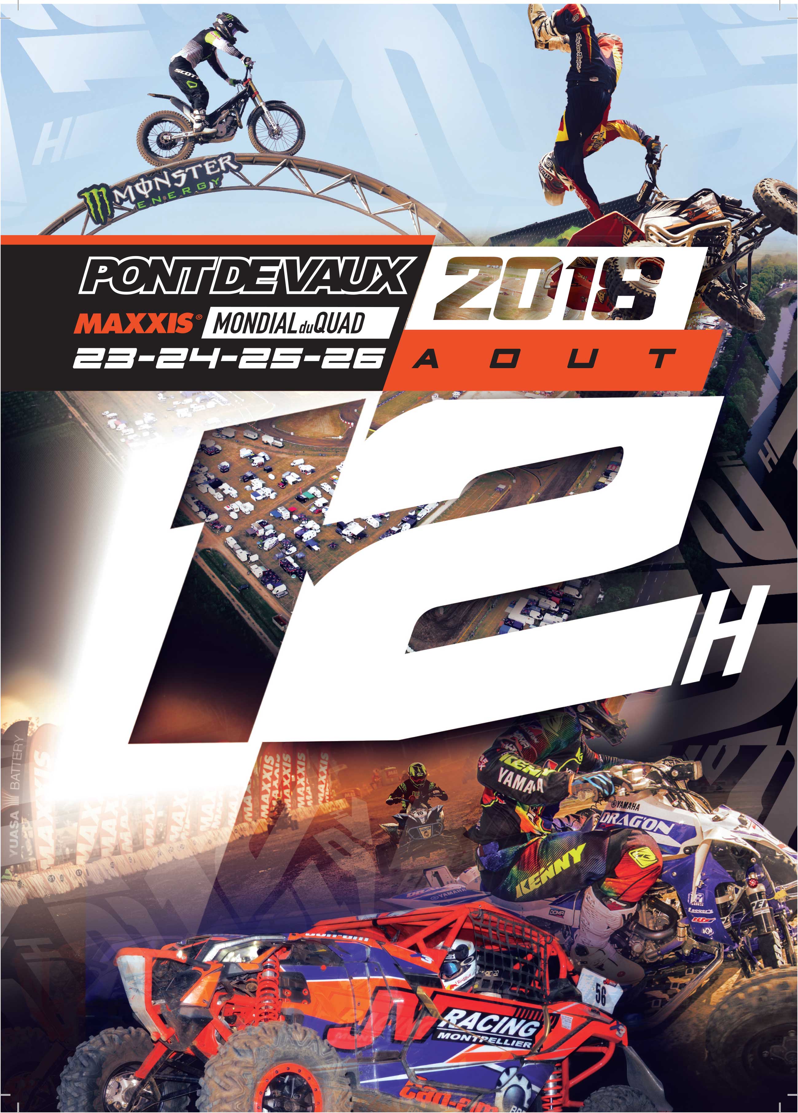 12  Heures de Pont de Vaux, Maxxis Mondial du Quad les  23, 24, 25 & 26 août 2018