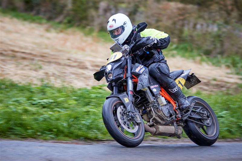 Rallye de la Sarthe, 1<sup>ere</sup> épreuve du championnat de France, 7 et 8 Avril 2018 Florian Meneret # 161, KTM 690 Duke R