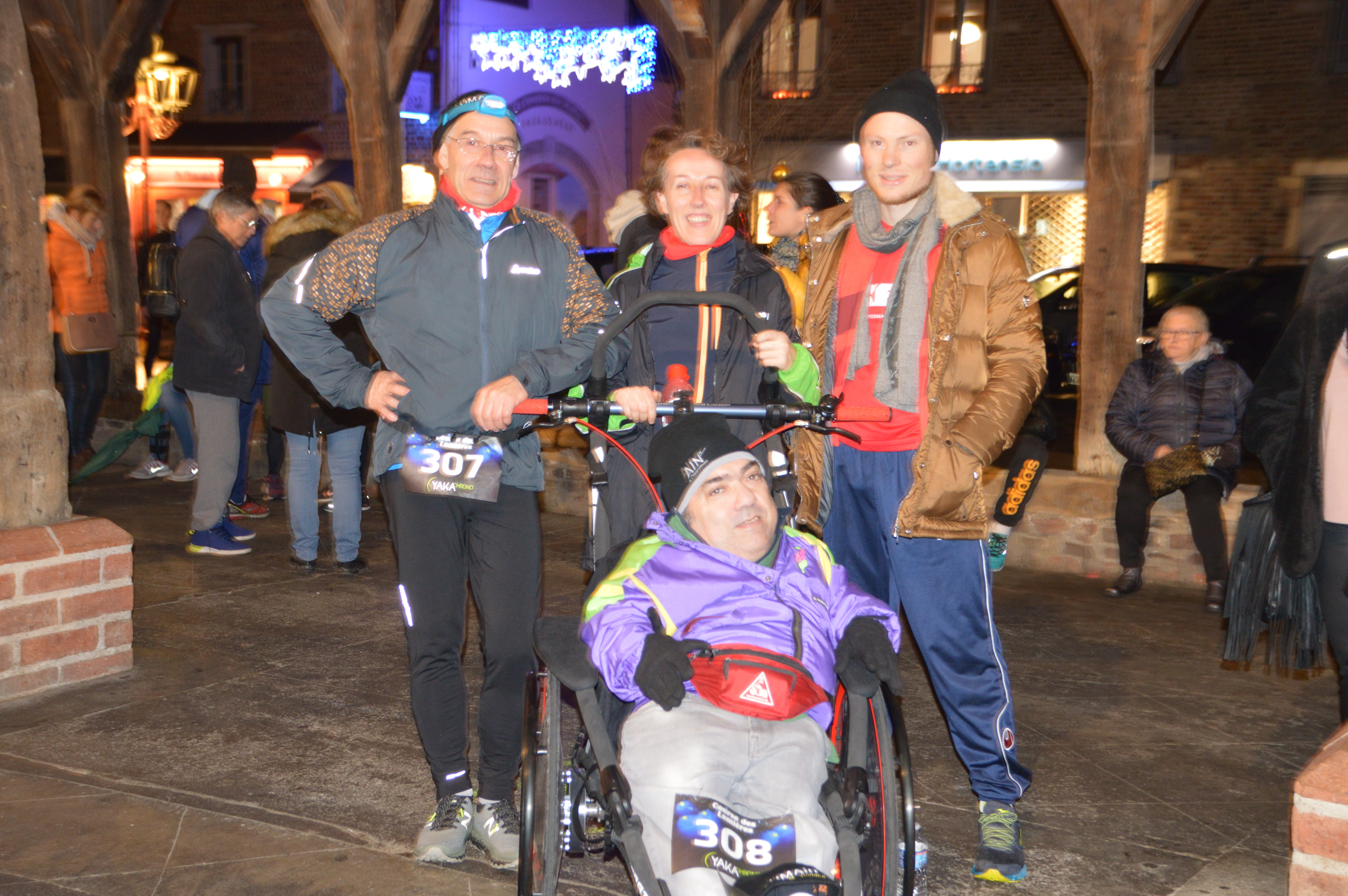 Course des lumières, 8 Décembre 2018 à Chatillon sur Chalaronne