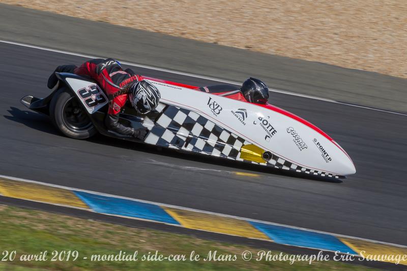 Emmanuelle CLEMENT, passagère side-car, 6 et 7 Avril Championnat de France au Mans puis aux 24h les 20 et 21 Avril 2019