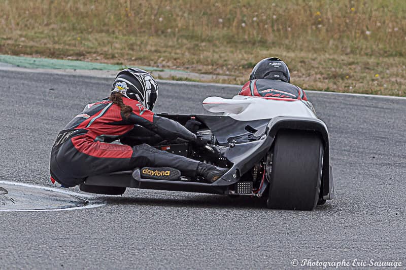 Emmanuelle CLEMENT, passagère side-car, Championnat de France, Albi, 14 et 15 septembre